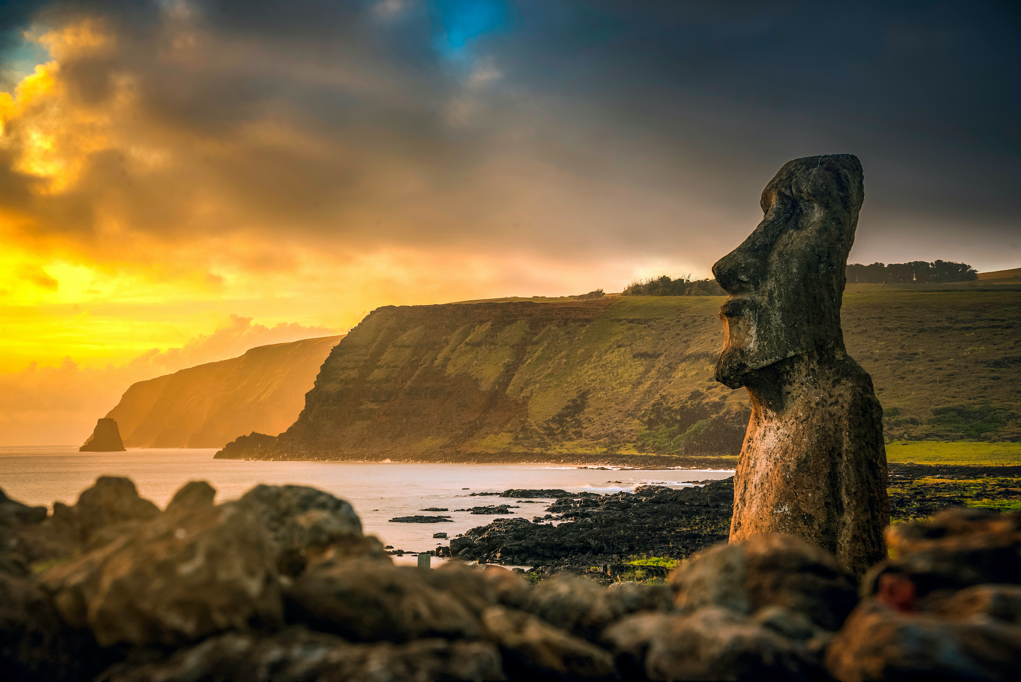 Rapa Nui National Park on Easter Island, Chile.