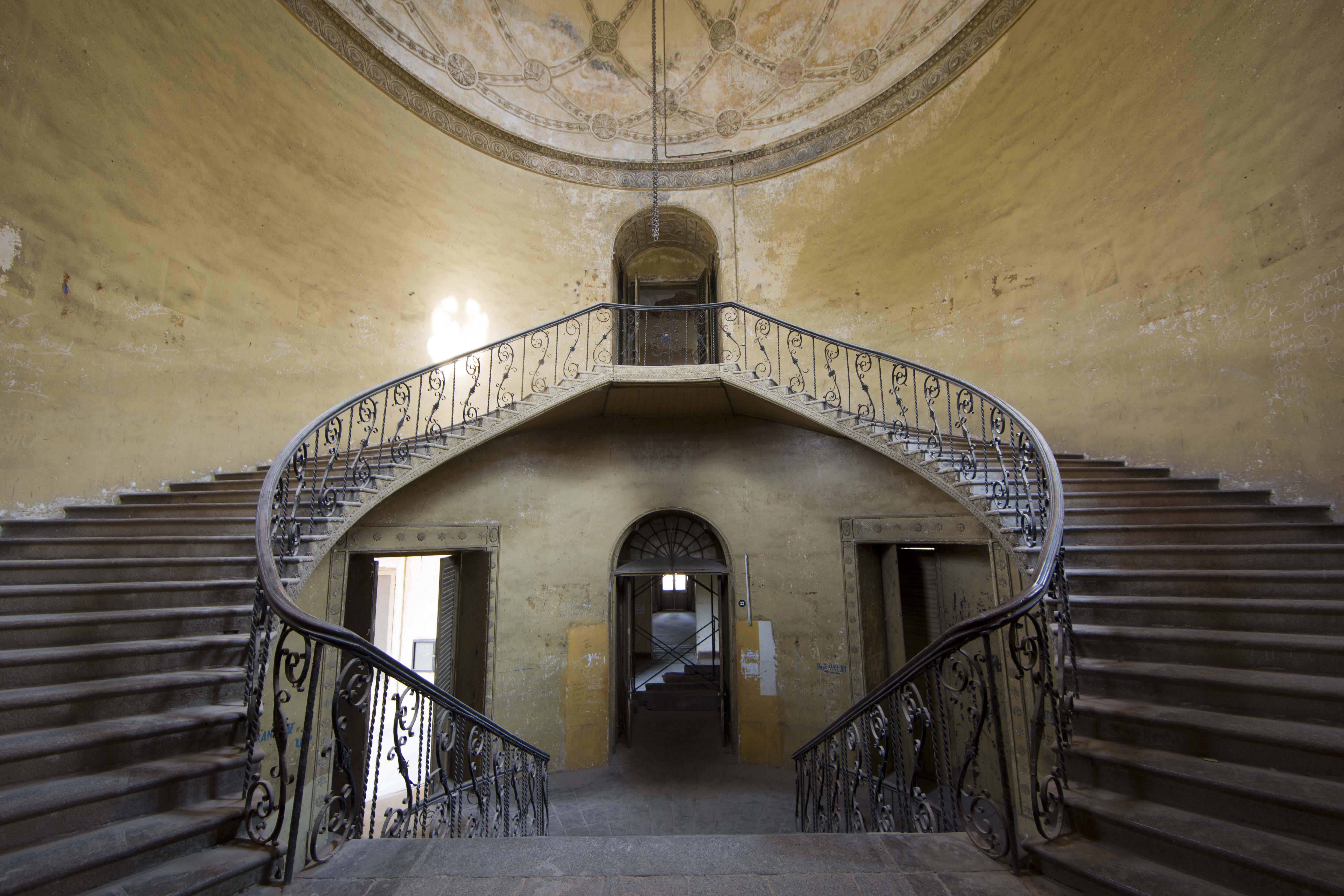 staircase, Osmania Women's College, India, 2016